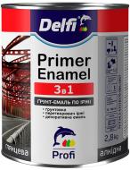 Ґрунт-емаль DELFI по іржі 3 в 1, жовта, 2,8 кг